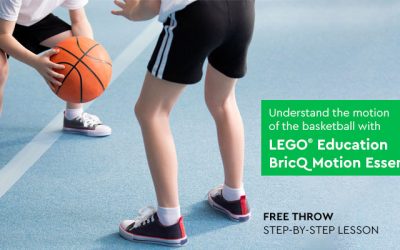 Lego® Education BricQ Motion Essential Free Throw Step-By-Step Lesson